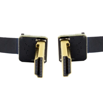 

10pcs/lot CYFPV Dual Down Angled 90 Degree HDMI Type A Male to Male HDTV FPC Flat Cable for FPV HDTV Multicopter Aerial