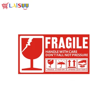

500PCS 9*5CM Fragile logo stickers labels,FRAGILE pattern printing label sticker,Self adhesive label