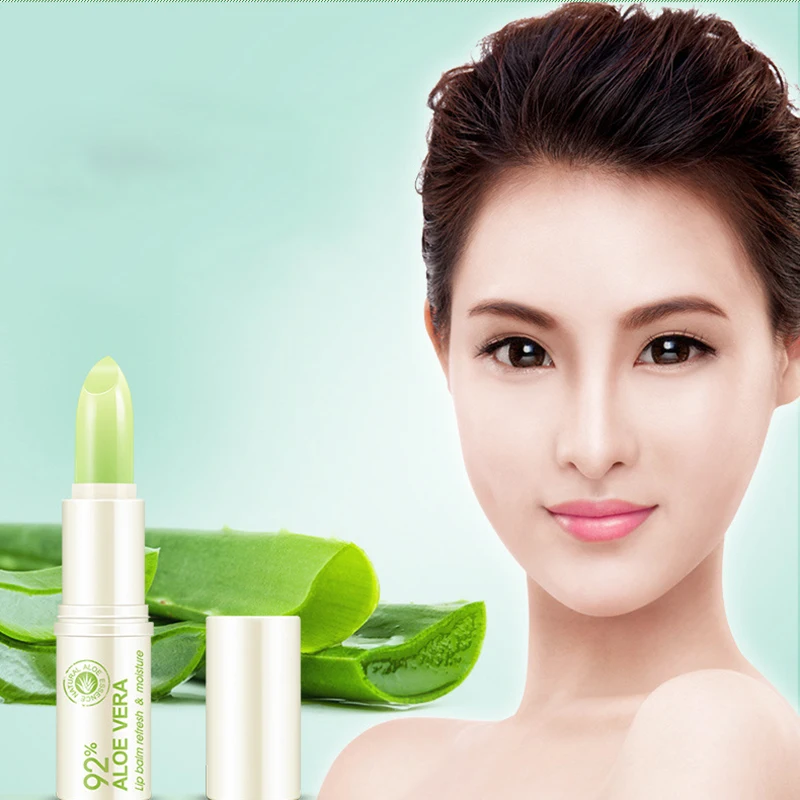 

New and Hot Product Aloe Moisturizing Natural Lip Balm Colorless Refine Lip Wrinkle Repair for Woman Lip Care Lip Balm TSLM1