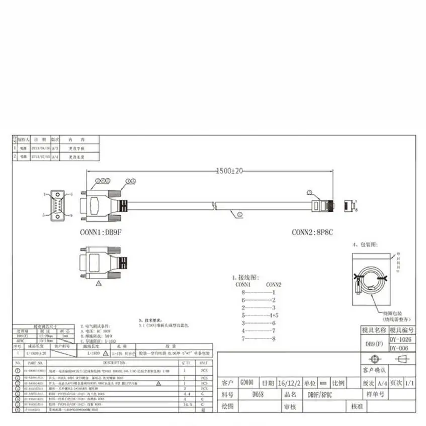 Binmer цифровые кабели аудио видео кабель синий 1 8 м дБ 9Pin RS232 серийный к RJ45 CAT5 Ethernet