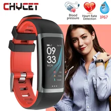 Смарт-браслет, водонепроницаемый, 0,96 дюймов, цветной экран, фитнес-браслет, кровяное давление, пульсометр, трекер активности, Смарт-часы