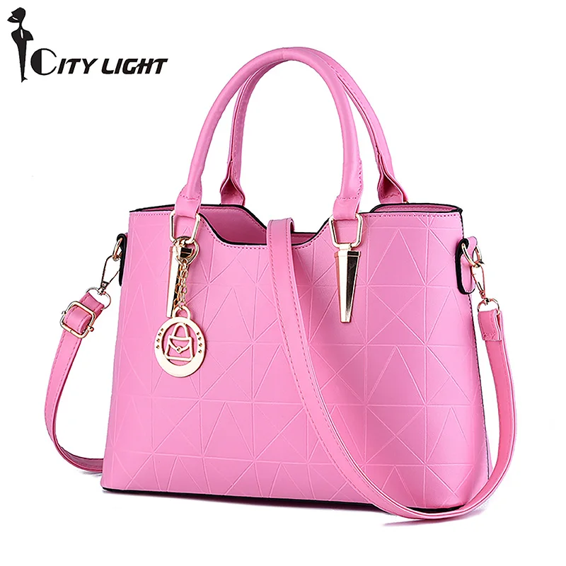 Брендовая модная меховая женская сумка, женские сумки от известного дизайнера, женские кожаные сумки, роскошные женские сумки на плечо - Цвет: Розовый