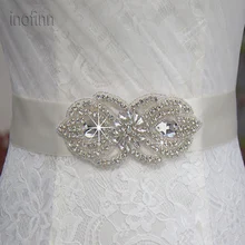 Inofinn WHM45 Кристалл Стразы вечернее платье аксессуары для платьев свадебные пояса, пояс для невесты