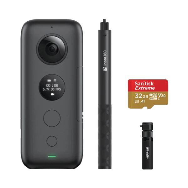 Insta360 ONE X Экшн-камера VR Insta 360 панорамная камера для IPhone и Android 5,7 K видео 18MP фото невидимая селфи-палка