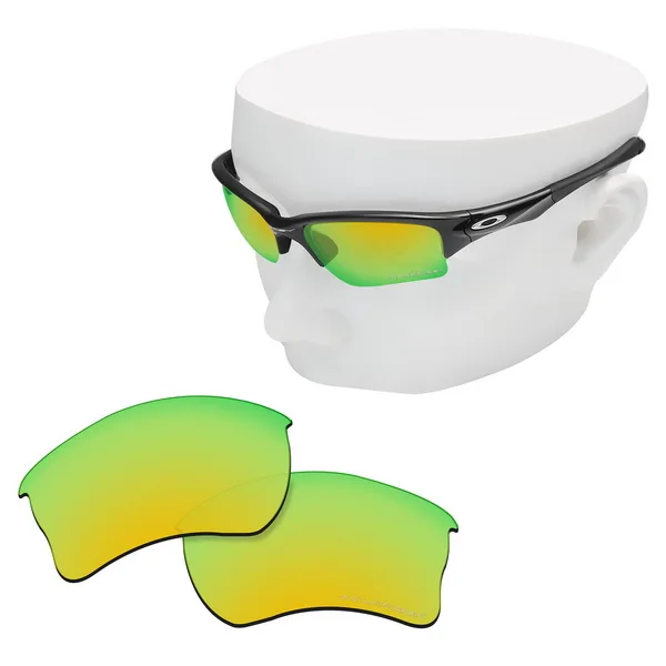 24K Gold Mirror OOWLIT Анти-Царапины Сменные линзы для-солнцезащитные очки Oakley четверти куртка OO9200 травления поляризованных солнцезащитных очков - Цвет линз: 24K Gold Mirror