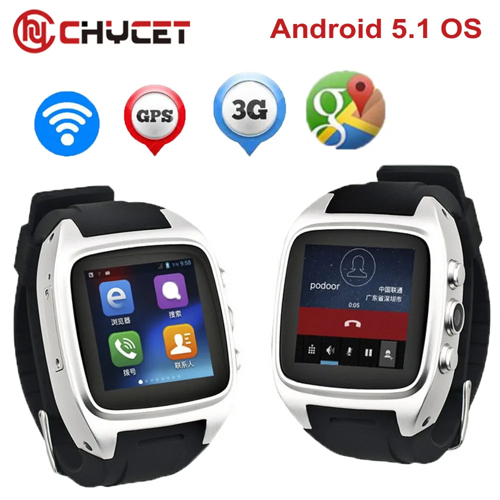 Buy Chycet X01 Android 4.4 smart watch MTK 6572 Dual