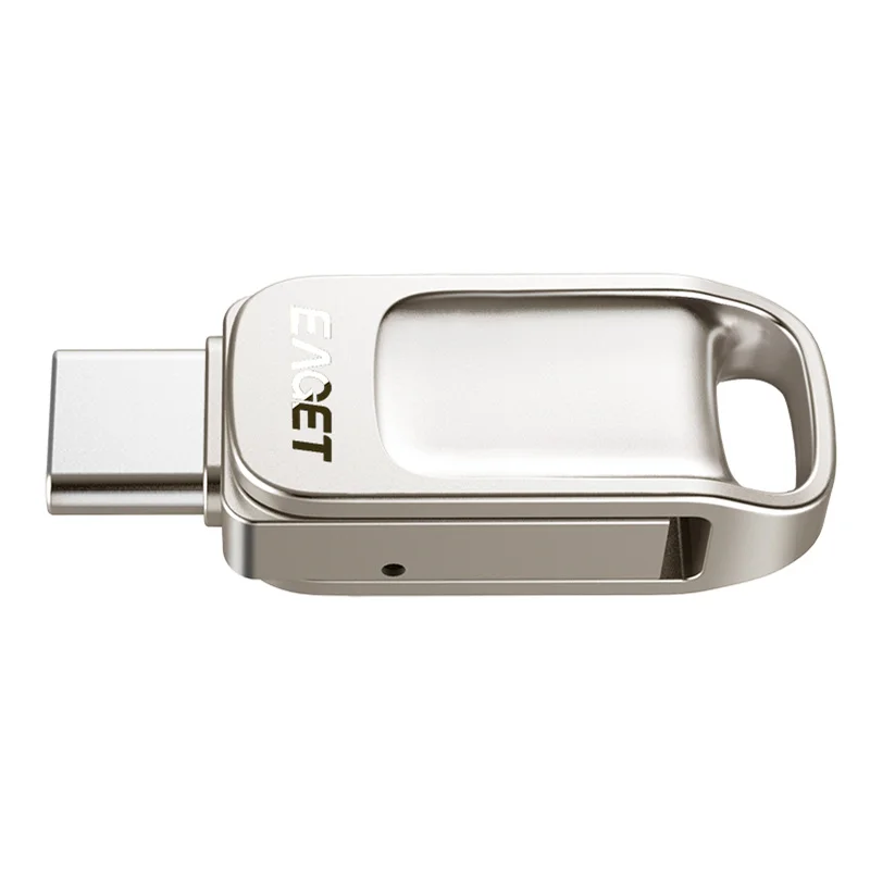 EAGET OTG флеш накопитель 32 Гб 64 UDP USB 3 0 128 ГБ мини металлические флешки для телефонов
