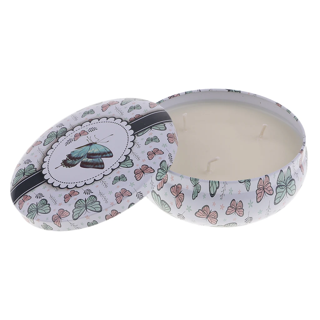 2 Scents 3 Wick Scented Candles Natural Soy Wax Portable Travel Tin Candle Gifts for Aromatherapy Wedding Party Home Decor Yoga