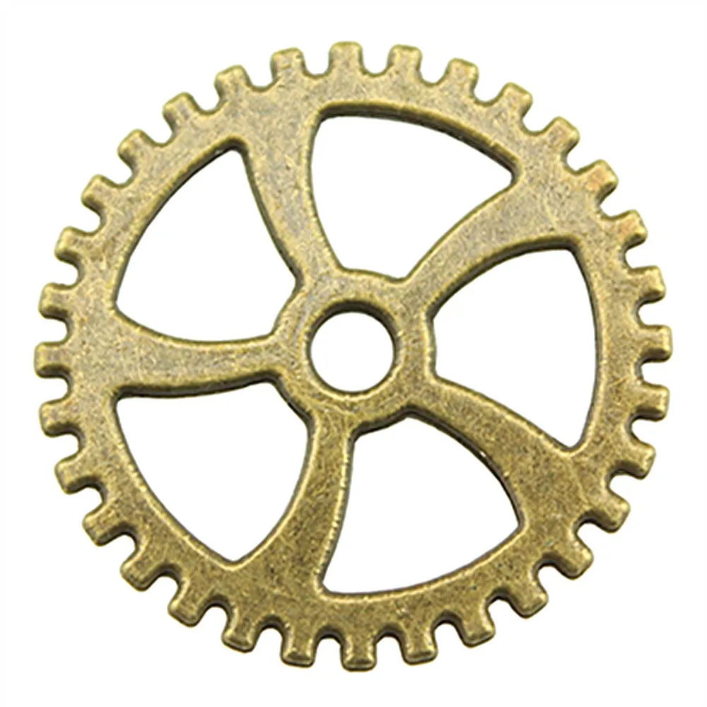 

6pcs Steampunk Gear Pendant Charms For Jewelry Making Antique Bronze Antique Silver Gear Charms Charm Steampunk Gear 31mm