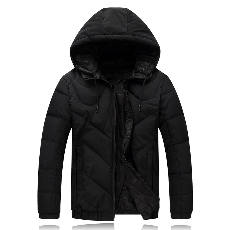 4XL 9XL зимняя мужская куртка Двусторонняя одежда черное Мужское пальто дешевая