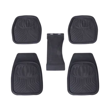 

Car Floor Mats Silica Gel Front Rear Driver Passenger Seat Ridged Floor Mat Front Rear Carpet Heavy Duty Floor Protection