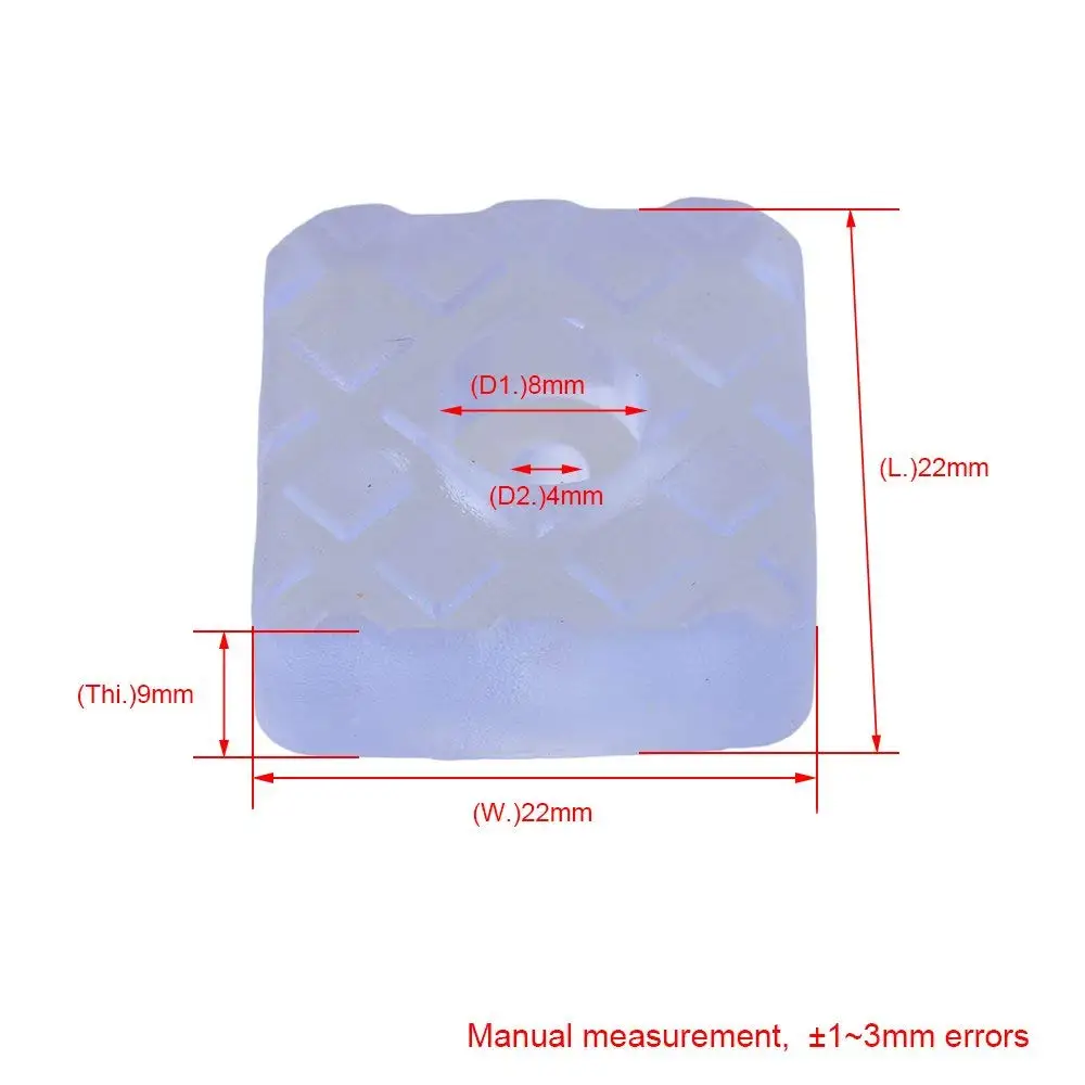 Квадратный резиновый упор для двери бамперы настенные протекторы мебель ножки колодки набор 100