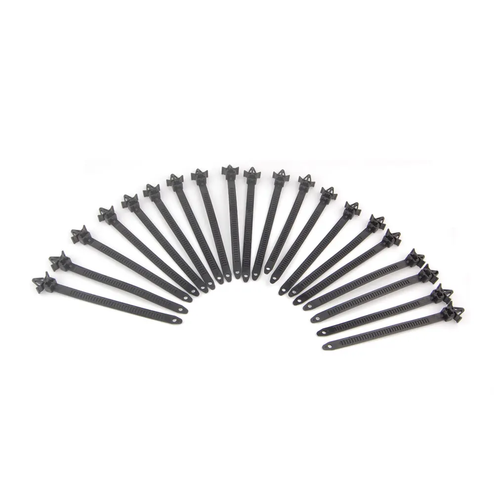 

50pcs Push Mount Wire Ties Clip Nylon Releasable Cable Strap 7mm Hole For 9928-91-053 & 90672-SA0-0030 Car Styling Car Clips
