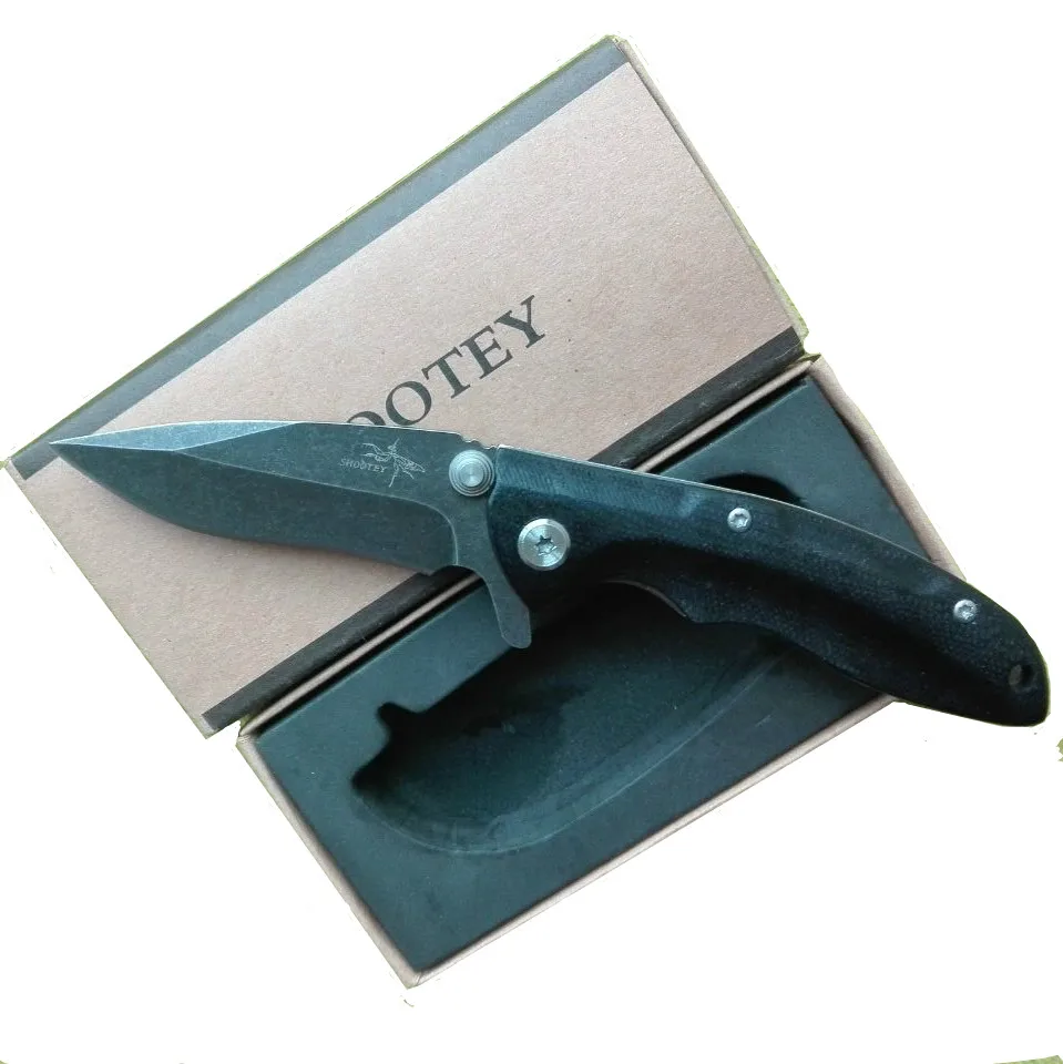 Camping knife D2 steel knife tactical folding knife G10 ...