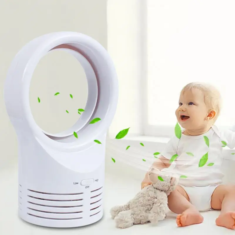 

Cute No Leaf Fan Bladeless Refrigeration Desktop Safety Cooling Fan Fanless Fan Air Multiplier Fan