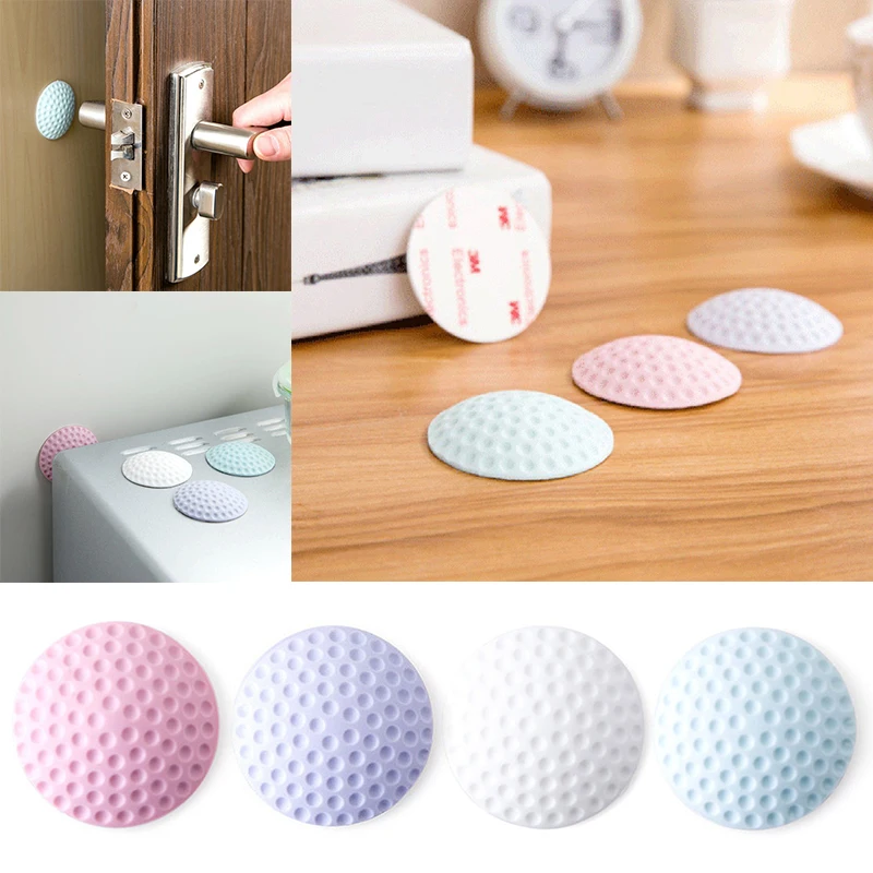 Self Adhesive Rubber Door Buffer Wall Protectors Door Handle Bumpers for Door Stopper Doorstop