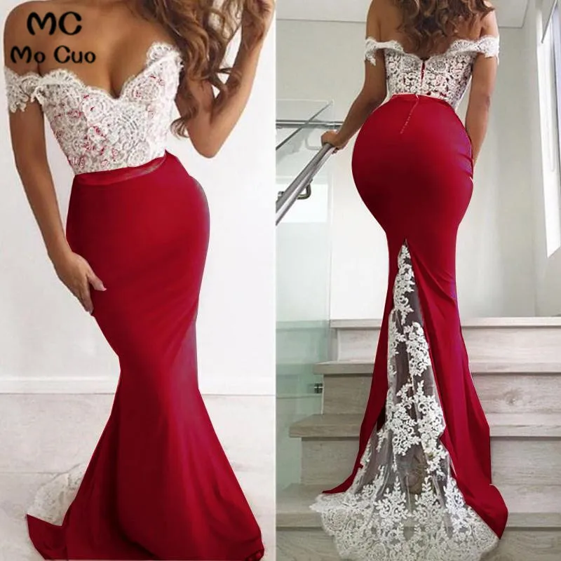 Mermaid Long Prom Dress,Off the Shoulder Evening Formal Dress1