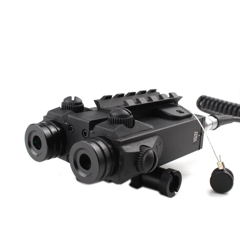 New Military Grade Tactical Hunting Rifle Dual Beams Green  collimator Laser Sight point with IR Laser Scope Combo