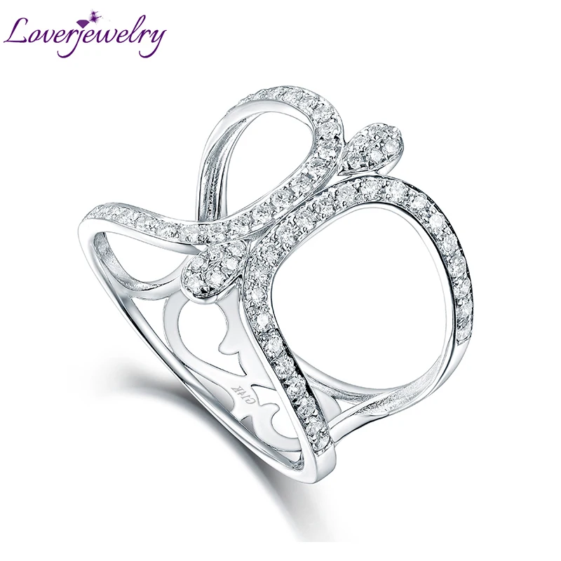LOVERJEWELRY Женское Обручальное кольцо бриллиант ювелирные изделия из настоящего
