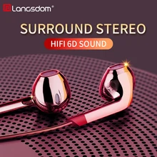 Langsdom Hifi Earphone In-ear Bass Headset with Mic Remote 3.5mm auriculares Earbuds for iPhone fone de ouvido Audifonos Mp3 Dj
