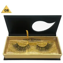 3 пары ресницы 3D норки с коробкой пышные накладные ресницы роскошные натуральные Длинные Полный Ленточные ресницы Wispy расширение