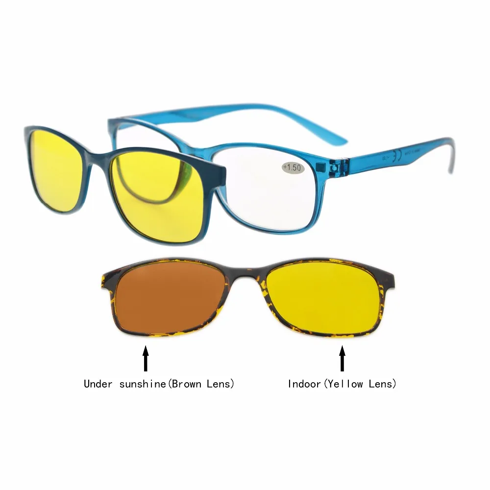 BSR136 Eyekepper Reading Glasses Women With Polarized Anti Blue Glare Photochromic Lens