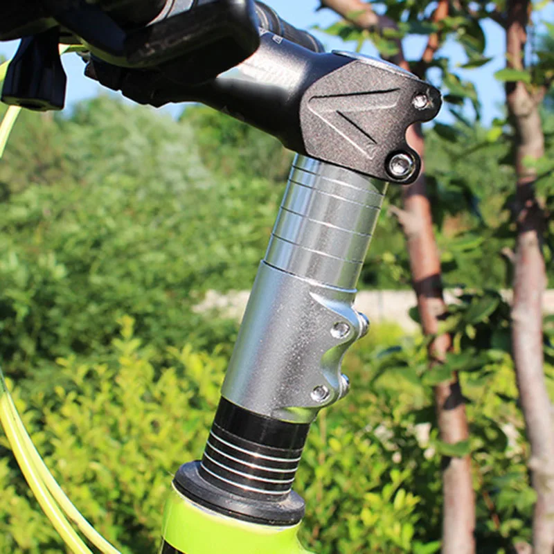

Aluminum Alloy Bicycle Bike Handlebar Fork Stem Riser Up Extender Head Adapter