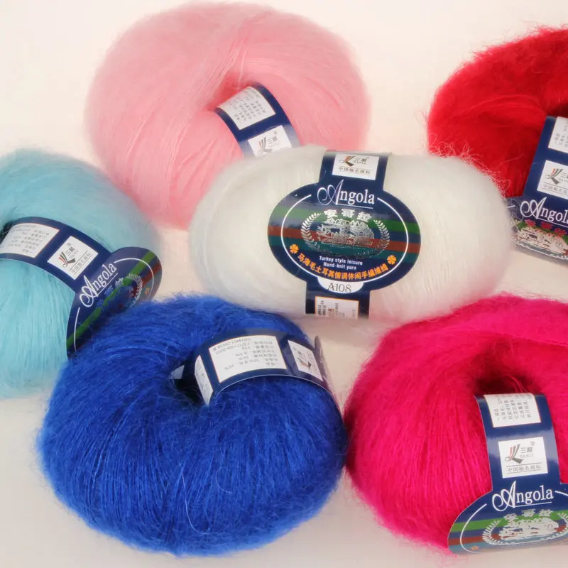 100 gram cheap Mohair Wool Yarn thin cashmere yarn wholesale Free