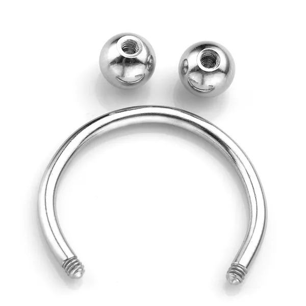 Jovivi 10 шт. 14Ga(1,6 мм) 8-16 мм пленочное кольцо с жемчужинами CBR кольцо обруч носовая перегородка тело шпильки секс пирсинг ювелирные изделия унисекс