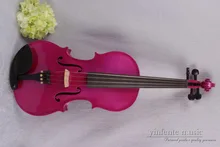 4/4 DARK PINK 4 string Electric Acoustic Violin Solid Wood Nice Sound red color BLACK WHITE BLUE 1-11#