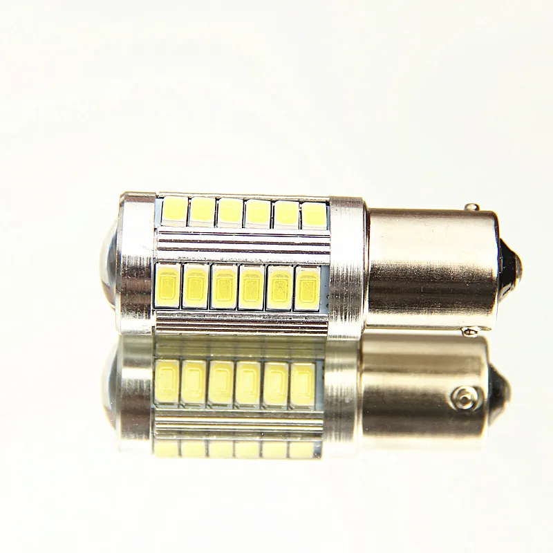 Dianshi 10 шт. Ba15s 1156 33-5630 SMD светодиоды с топом с двумя объективами Автомобильный Обратный заднего хвостовые лампы потолочный плафон