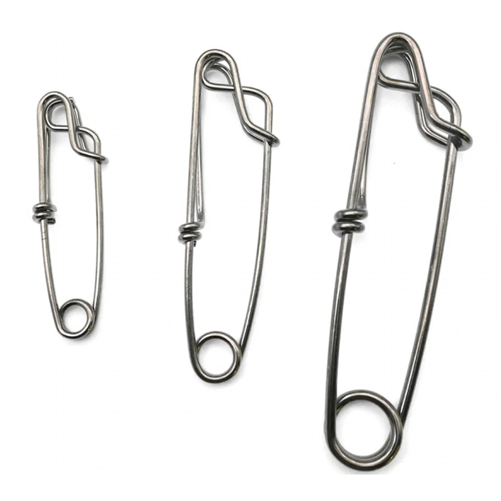 

20pcs Quick Stainless Steel Swivels Small Strong Snap Connectors Portable Clip Tackle Lightweight Secure Longline Fishing