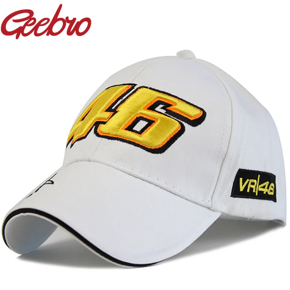 

Geebro Rossi 46 Embroidery Snapback Baseball Cap VR 46 Motorcycle Racing Cap Men Women F1 Formula Moto GP The Doctor Hat JS173