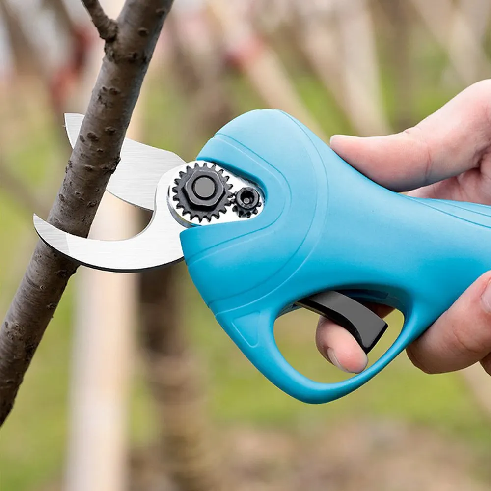 

16.8V Electric Cordless Secateur Branch Cutter Pruning Shears for Sharp Cutting Tool Li-ion Battery Rechargeable to Fruit Garden