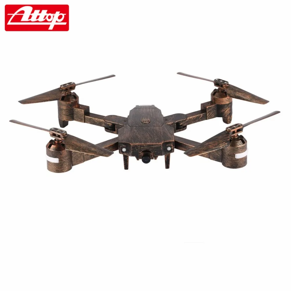 

Attop X-PACK1 2.4G Drone FPV RC Foldable Quadcopter Aircraft with Wifi Camera Live Video Altitude Hold Headless 3D Flips hz