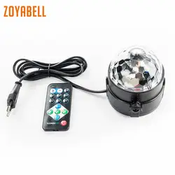 Zoyabell RGB Led диско сценический вечерние свет DJ магия вращающийся шар Стадия Дистанционное звук Управление лазер клуб лампы проектора