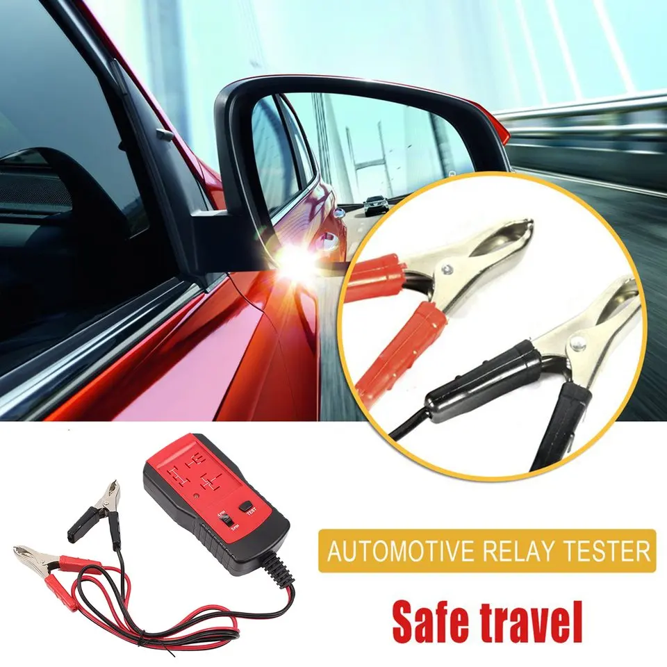 Universal New 12V Cars Relay Tester Relay Testing Tool Auto Battery Checker Accurate Diagnostic Tool Portable Automotive Parts