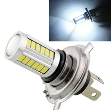 2pcs H4 LED 5630 33SMD Super Bright White font b Car b font Light Source Headlight