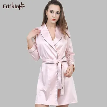 

New Brand bridesmaid robes high quality 2020 sexy robe autumn winter dressing gowns for women sleepwear kimono bathrobe A94