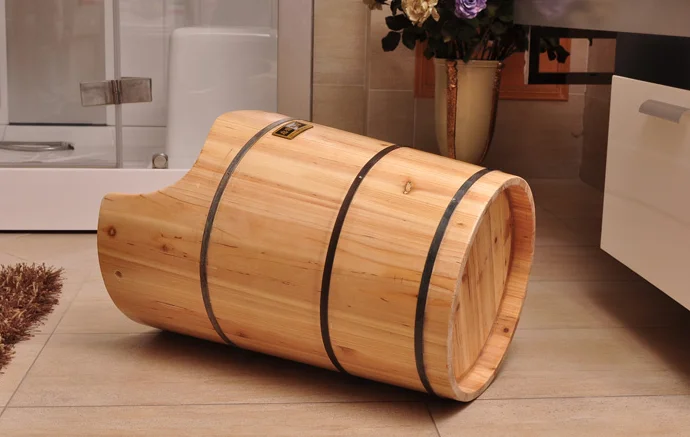 Бытовая ванна для ног из цельного дерева для взрослых, массажная ванночка для ног, педикюр, Паровая деревянная Паровая специальная ванна для ног