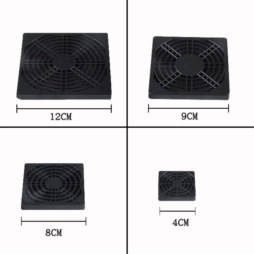 40mm 80mm 90mm 120mm Plastic Case Fan Dust Filter Guard Grill Protector Dustproof Cover PC Computer Fans Filter Cleaning Case cooling fan pc fan protector