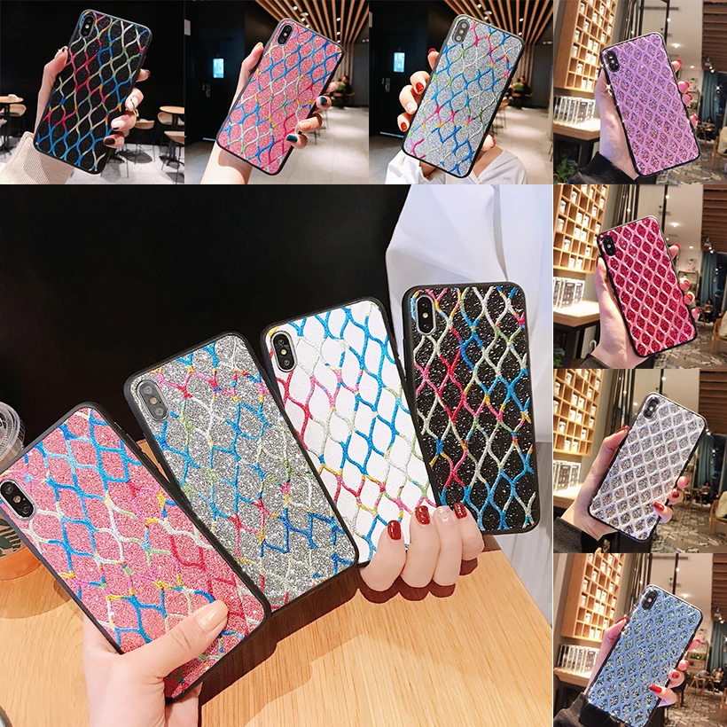 

Luxury diamond Case For Huawei Y9 Y7 Prime 2019 2018 Honor 8C 8X 7X 7C 10 Lite P30 Pro Lite Mate 20 SE Nova 4 3 3i Cover Housing