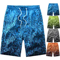 Пляжные шорты 2019 Новые Летние Плавание быстросохнущие мужские пляжные шорты Серфинг Masculina Drawstring талии мужские пляжные шорты