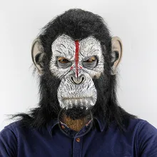 King Kong Planet of the Apes Gorilla Mask hood Gorillas Overhead Monkey Latex Animals Masks Blood Scary Halloween Party scary gorilla king kong figure mask headgear style assorted