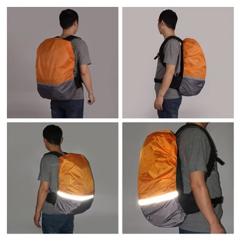 

10 Colors Backpack Rain Cover 18-70L Reflective Waterproof Bag Cover Outdoor Camping Travel Rainproof Dustproof Covers For Bag