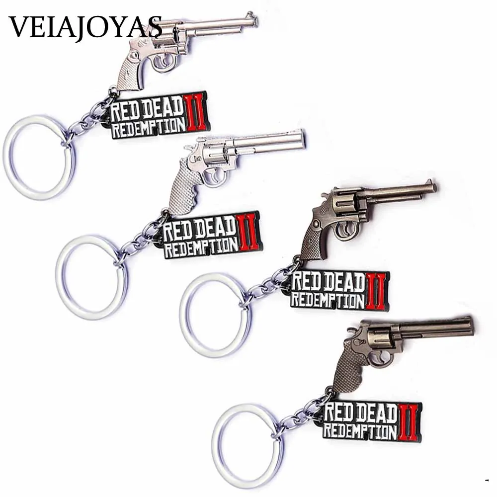 Red Dead Redemption 2 Keychain Revolver Gun Toy Model Metal Key Ring Llavero Car Key Chain Chaveiro Jewelry Souvenir Portachiavi Key Chains Aliexpress