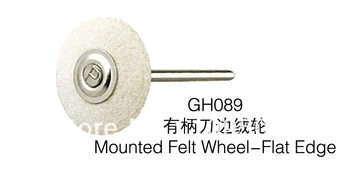 

free shipping 100pcs GH089 Mouted felt wheel ,dental polishing wheels