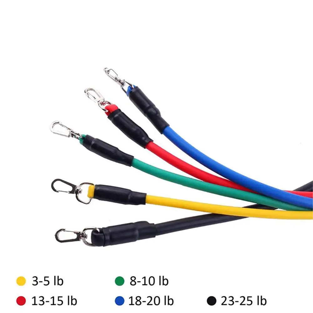 11pcs/Set Resistance Bands Hanging belt Set Multifunctional Training Equipment Rubber Band Belt Gym Equipment