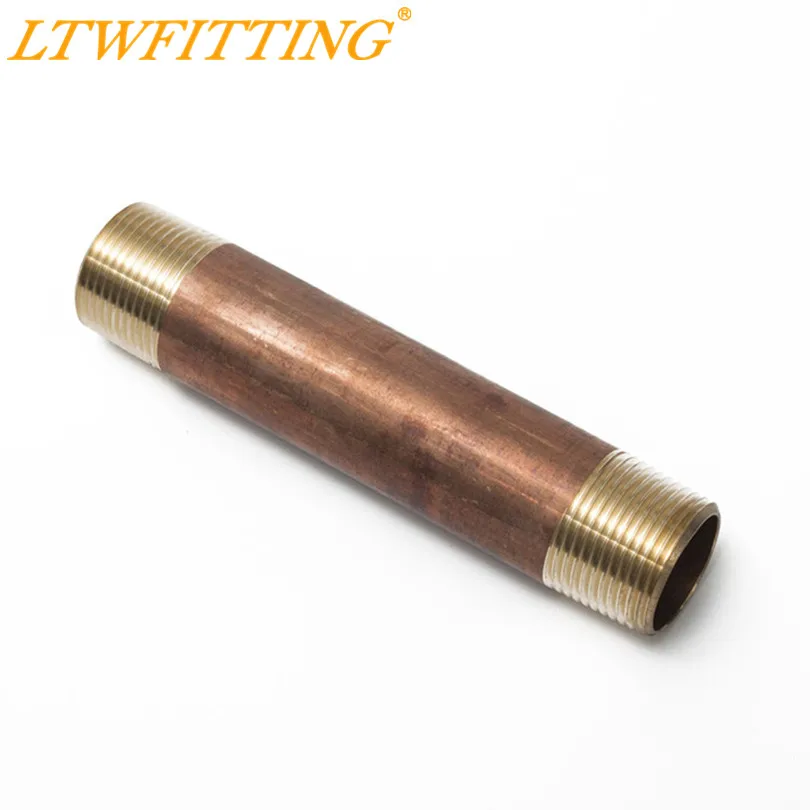 LTWFITTING Латунная Труба " Длинный ниппель штуцер 1" Мужской NPT Воздух Вода