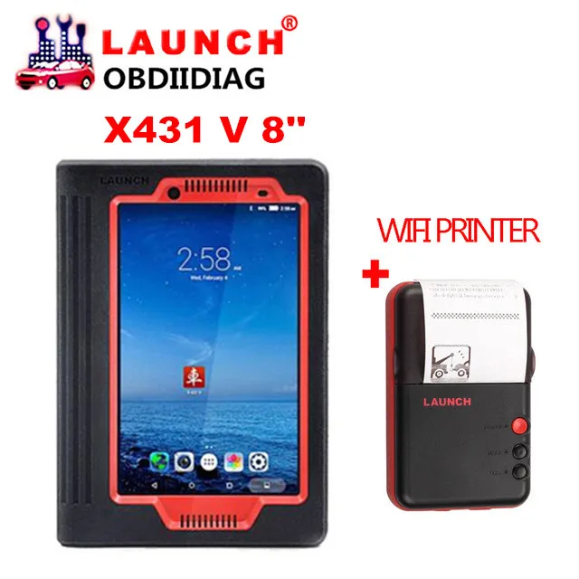 Launch X431 V 8inch 2 Years Free Update Via Official